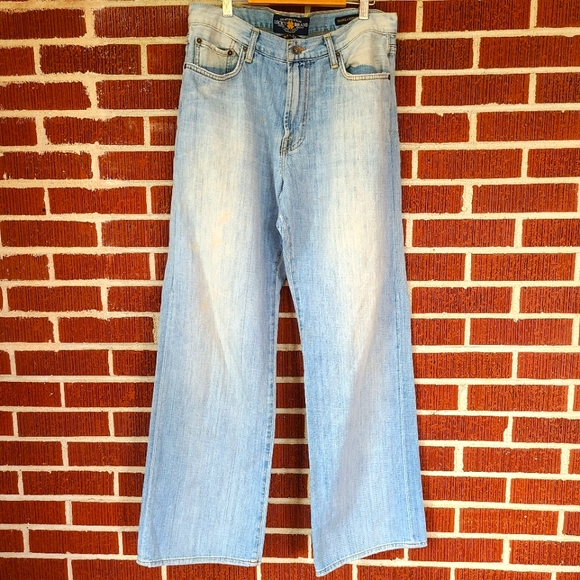 Lucky Brand Other - LUCKY BRAND 181 Relaxed Fit Distressed 33-32 faded light wash straight leg Jeans